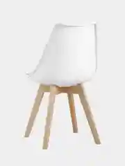 Белый стул кухонный Eames с мягким сиденьем, комплект 1шт, 2шт, 4шт (белый, черный)