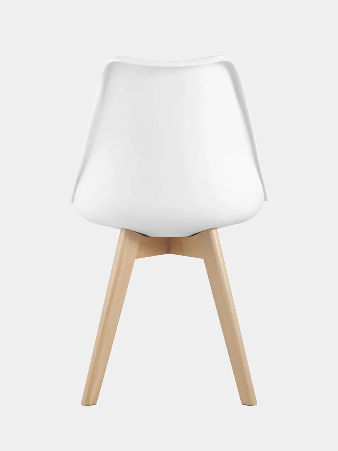 Белый стул кухонный Eames с мягким сиденьем, комплект 1шт, 2шт, 4шт (белый, черный)