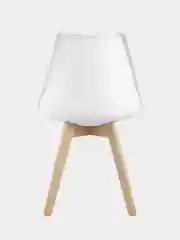 Белый стул кухонный Eames с мягким сиденьем, комплект 1шт, 2шт, 4шт (белый, черный)