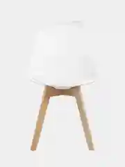 Белый стул кухонный Eames с мягким сиденьем, комплект 1шт, 2шт, 4шт (белый, черный)