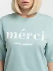 Мятный женский спортивный костюм Merci mon amour: футболка, шорты, панама