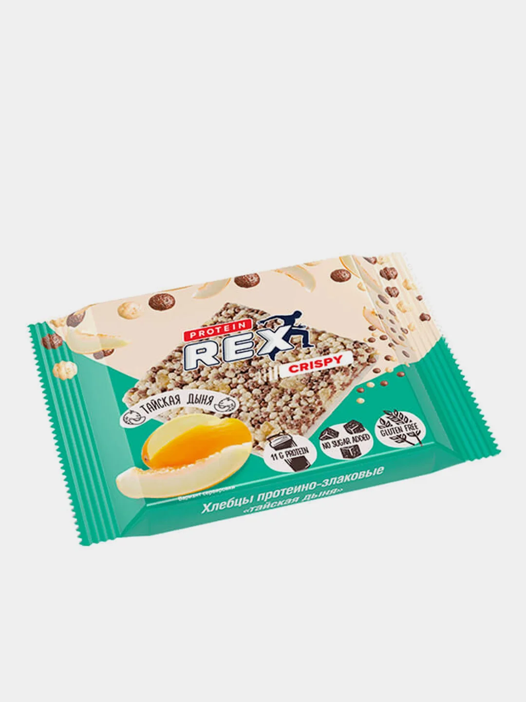 Протеиново-злаковый хлебец ProteinRex Crispy, без сахара, тайская дыня, 55 г
