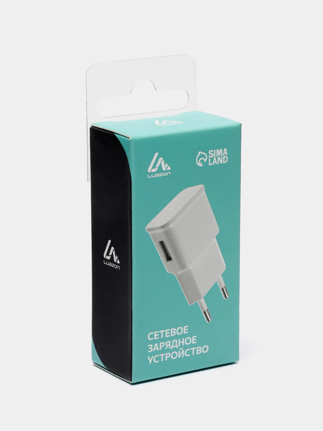 Сетевое зарядное устройство LuazON LN-100AC, 1 USB, 1 A, белое