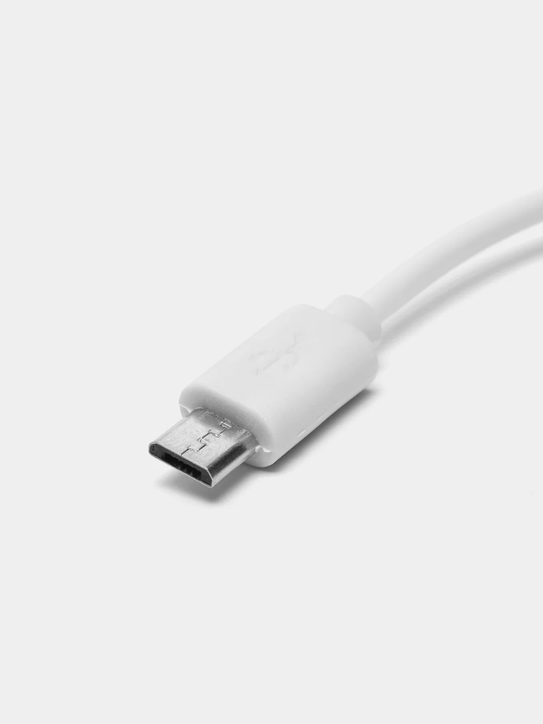 Сетевое зарядное устройство LuazON LCC-24, 2 USB, microUSB, 1 A, 1 м, черно-белое