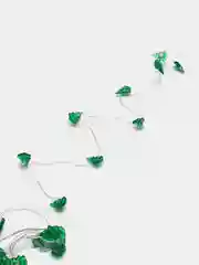 Гирлянда Нить 2 м Ёлочка,IP20,серебристая нить, 20LED, свечение тёплое белое,2 режима,ААх2