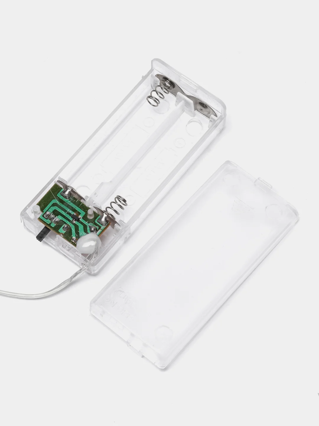 Гирлянда Нить 2 м Ёлочка,IP20,серебристая нить, 20LED, свечение тёплое белое,2 режима,ААх2