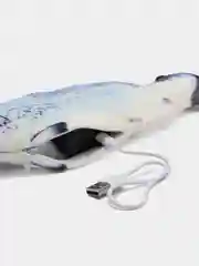 Белый интерактивная игрушка для животных в форме рыбы с USB