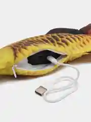 Бронзовый интерактивная игрушка для животных в форме рыбы с USB