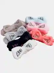 Белый бант повязка OMG для волос на голову для косметических процедур