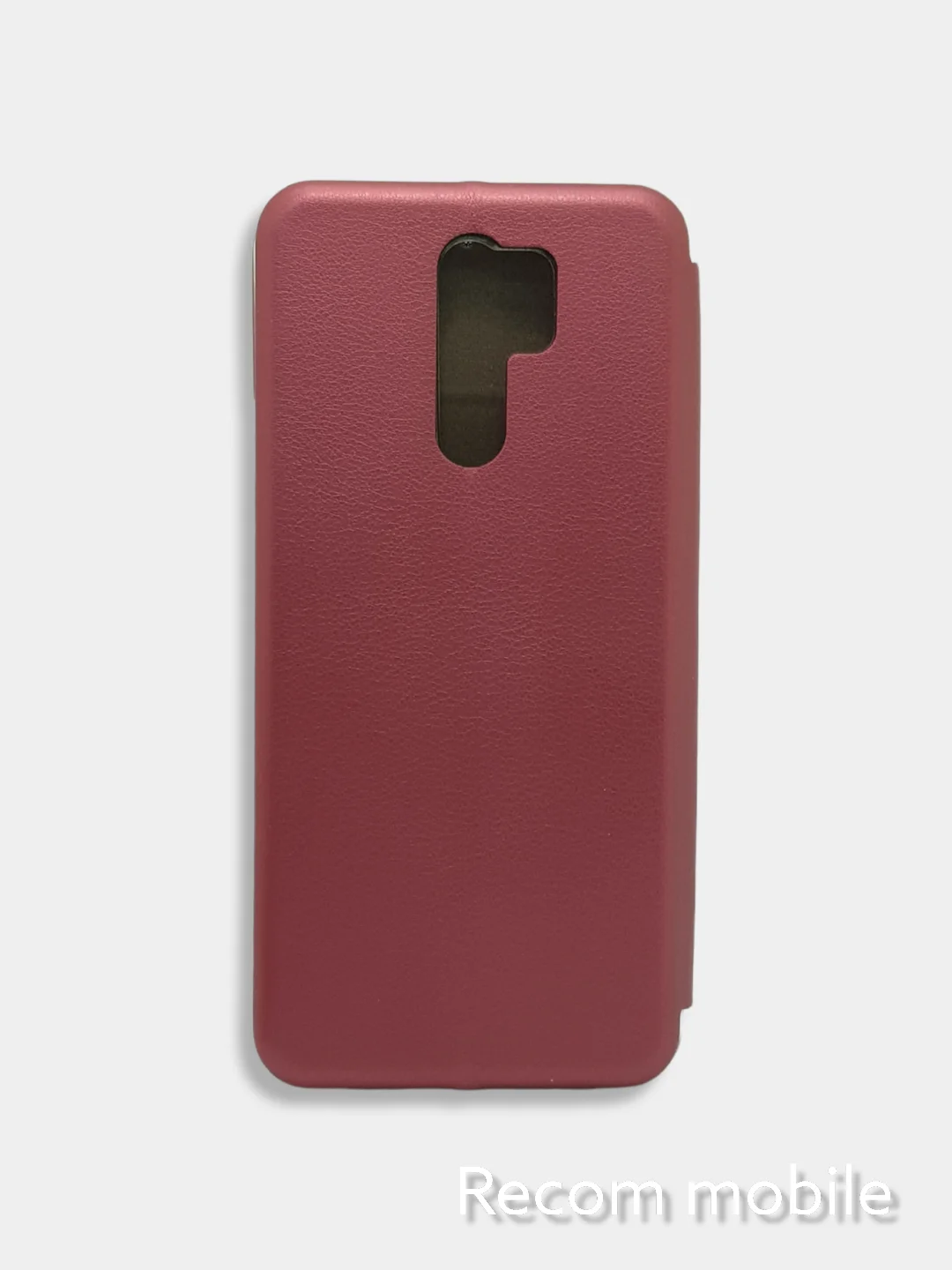 Багровый чехол книжка для Xiaomi Redmi 9