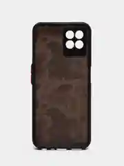 Тёмно-бордовый чехол с рисунком на Realme 8i и Realme Narzo 50 4G (Реалми 8i и Реалми Нарзо 50 4G)