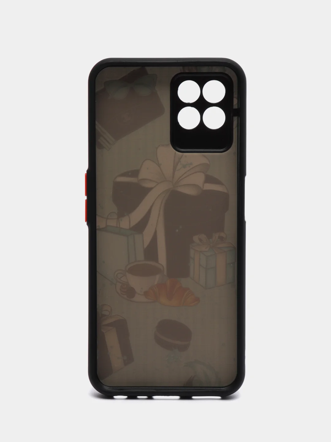 Бирюзовый чехол с рисунком на Realme 8i и Realme Narzo 50 4G (Реалми 8i и Реалми Нарзо 50 4G)