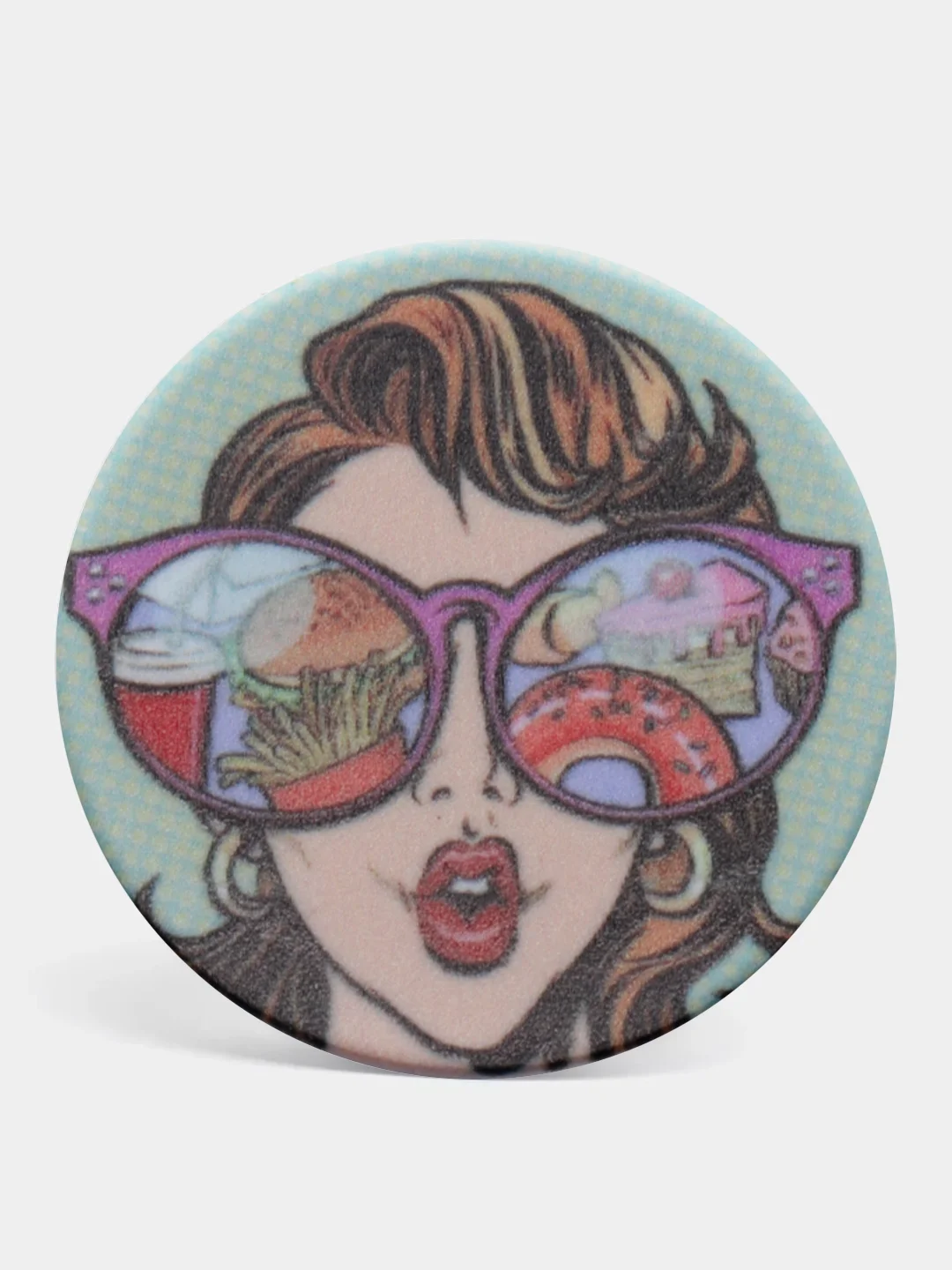 Рыжий держатель-подставка для телефона PopSocket