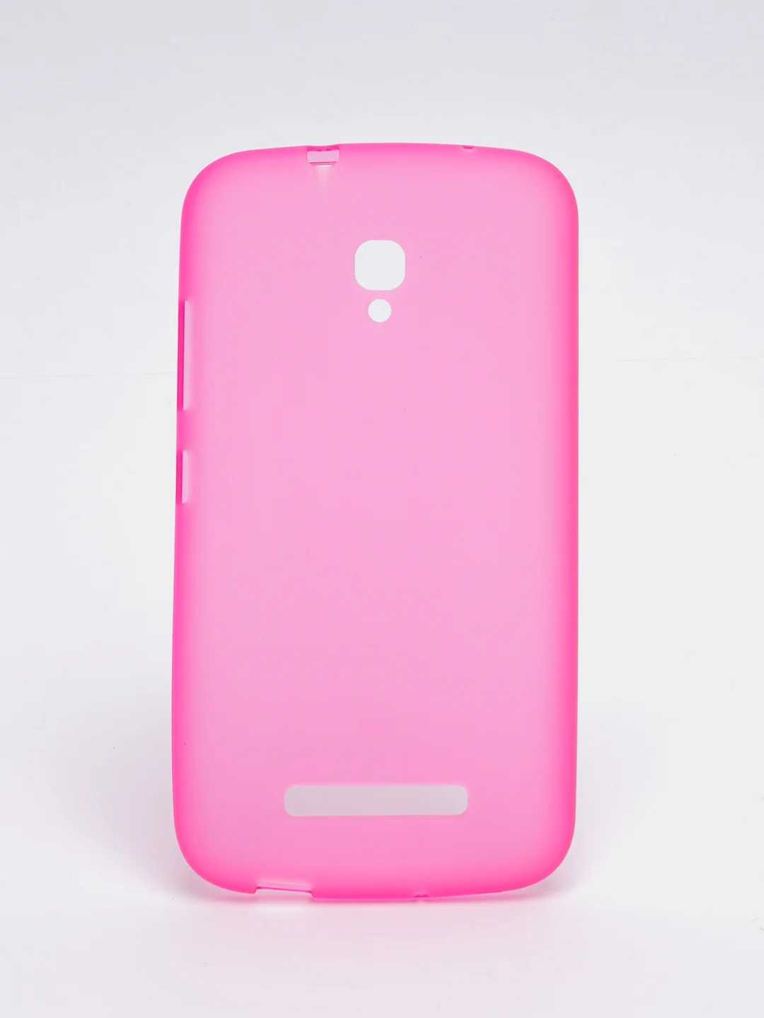 Розовый чехол-накладка на Alcatel One Touch 7050 POP S9, силиконовый