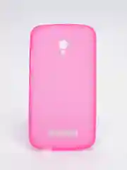 Розовый чехол-накладка на Alcatel One Touch 7050 POP S9, силиконовый