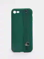 Зеленый чехол для Apple iPhone 7 Plus / 8 Plus силиконовый, с ручкой