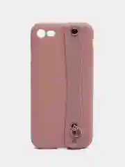 Лавандовый чехол для Apple iPhone 7 Plus / 8 Plus силиконовый, с ручкой