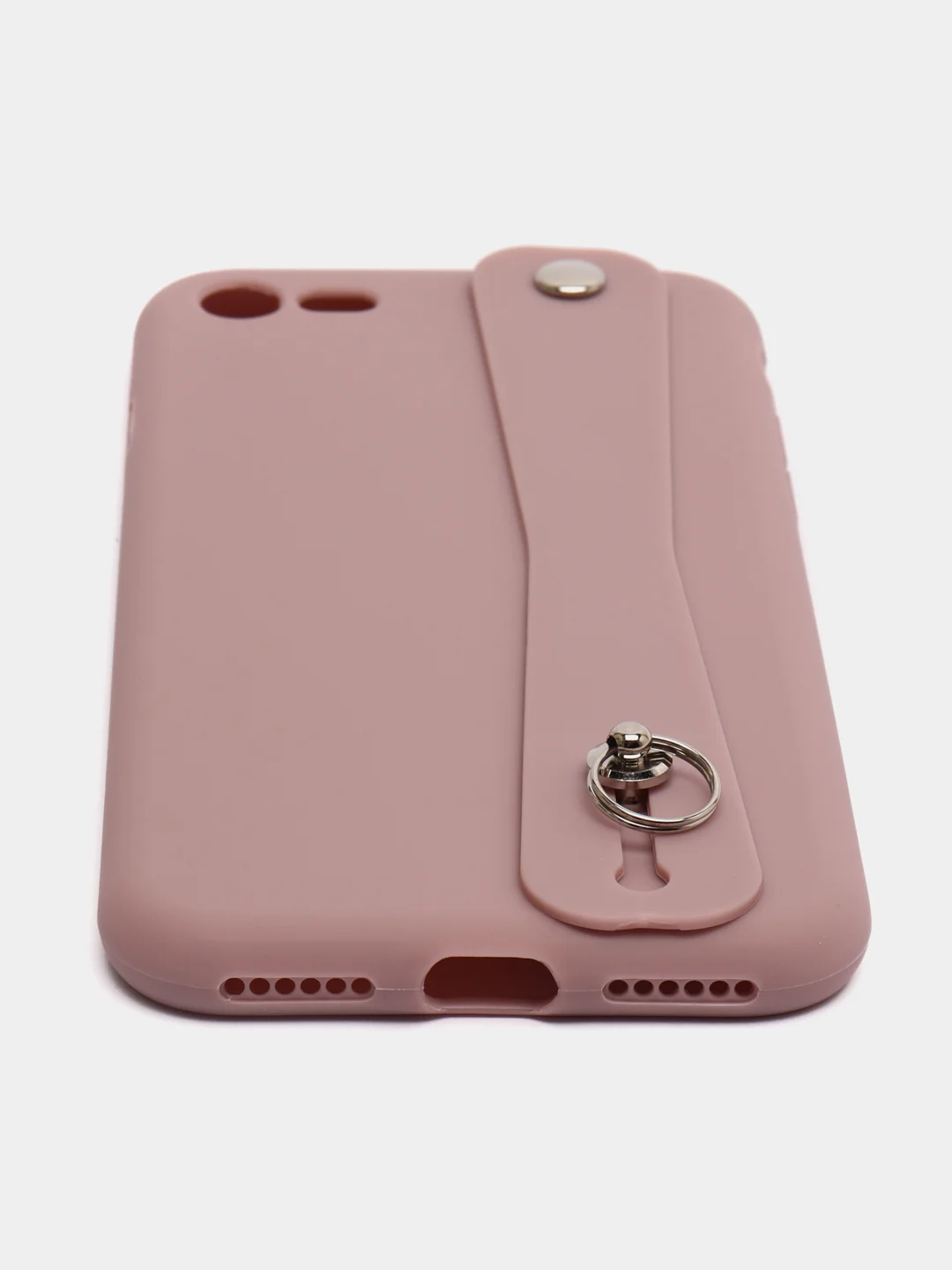 Лавандовый чехол для Apple iPhone 7 Plus / 8 Plus силиконовый, с ручкой