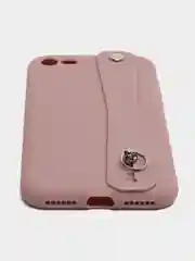 Лавандовый чехол для Apple iPhone 7 Plus / 8 Plus силиконовый, с ручкой