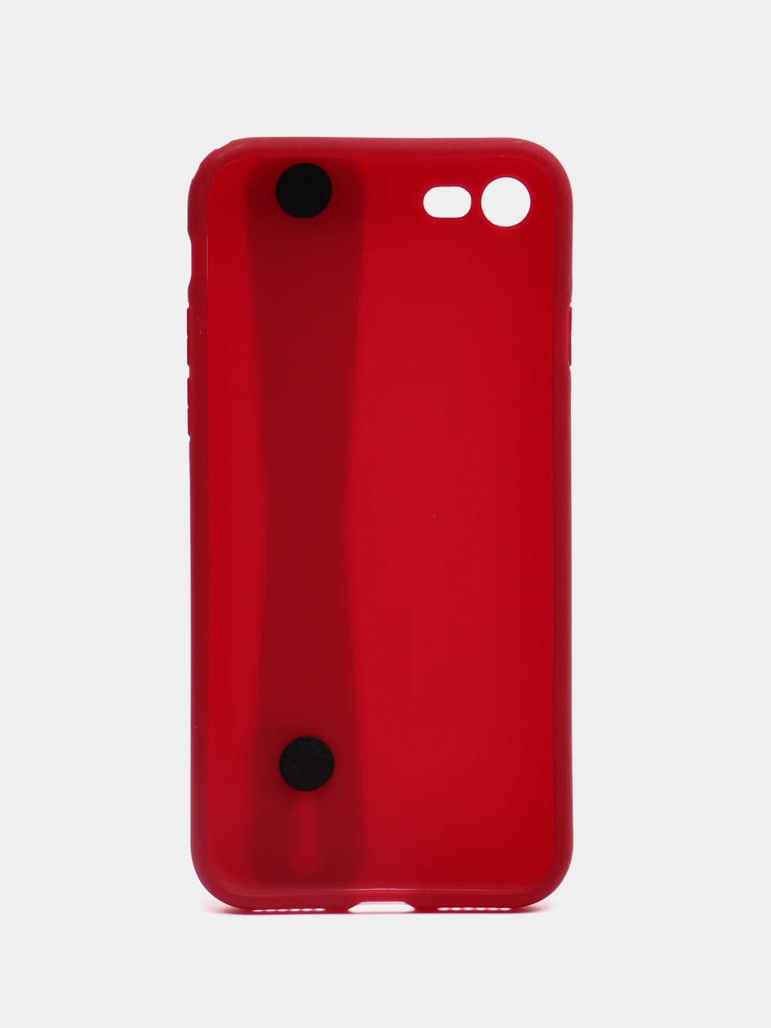 Багровый чехол для Apple iPhone 7 Plus / 8 Plus силиконовый, с ручкой