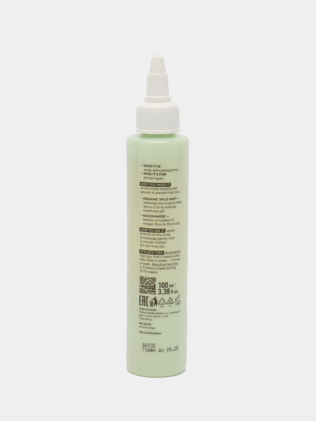 Тоник-активатор для кожи головы Refresh My Scalp ICE by Natura Siberica, 100 мл
