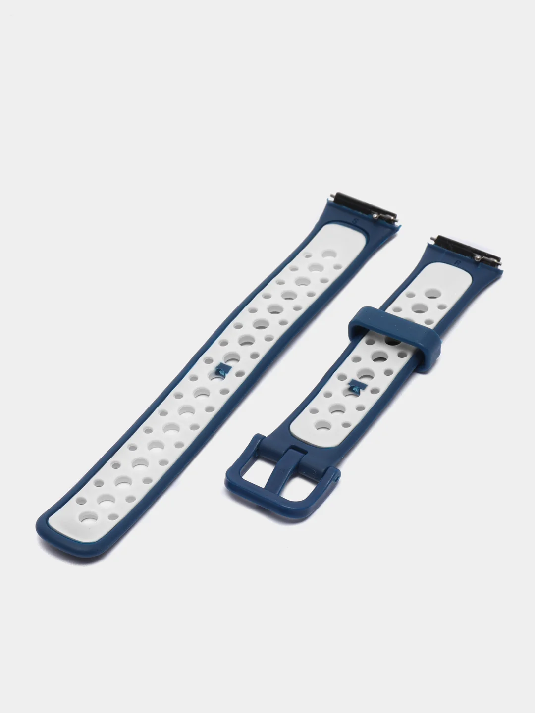 Синий меланж ремешок для Huawei / Honor band 7 силиконовый спортивный браслет