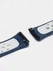Синий меланж ремешок для Huawei / Honor band 7 силиконовый спортивный браслет