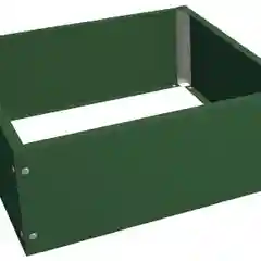 Клумба квадрат краш. 0,6м*0,6м RAL6005, зелёный