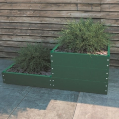 Клумба квадрат краш. 0,6м*0,6м RAL6005, зелёный