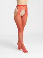 Красный чулки женские, со стразами, с доступом