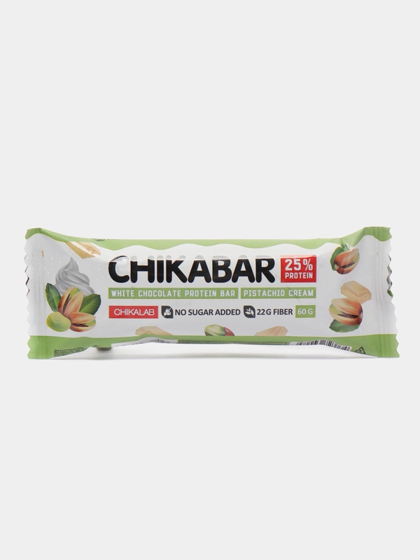 Батончик глазированный с начинкой CHIKABAR "Фисташковый крем", 60 г