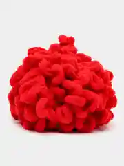 Красный пряжа Alize Puffy, петельки большие, микрополиэстер, 100 г, 9 м