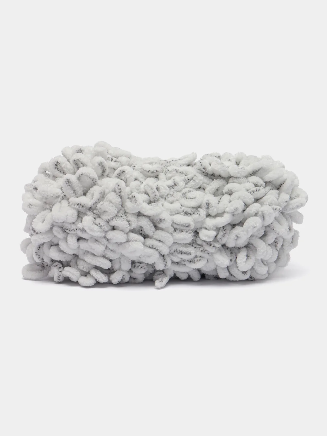 Серебряный пряжа Alize Puffy Fine, петельки маленькие, 100 г, 14 м