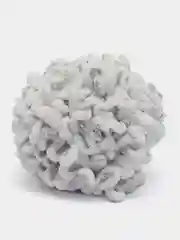 Серебряный пряжа Alize Puffy Fine, петельки маленькие, 100 г, 14 м