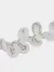 Серебряный пряжа Alize Puffy Fine, петельки маленькие, 100 г, 14 м