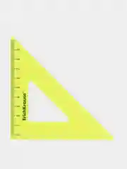 Угольник пластиковый ErichKrause Neon, 9см/45°, желтый, в флоупаке