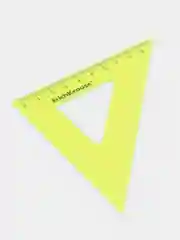 Угольник пластиковый ErichKrause Neon, 9см/45°, желтый, в флоупаке