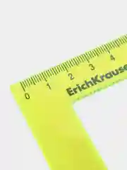 Угольник пластиковый ErichKrause Neon, 9см/45°, желтый, в флоупаке