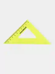 Угольник пластиковый ErichKrause Neon, 9см/45°, желтый, в флоупаке