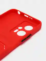 Красный чехол XIAOMI POCO X4 GT / REDMI NOTE 11T PRO  с отделением для пластиковой карты