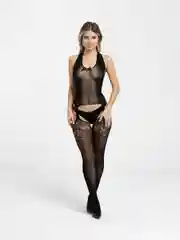Эротическое белье Комбинезон с доступом и имитацией чулок, DJ1095B