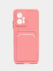 Розовый чехол XIAOMI POCO X4 GT / REDMI NOTE 11T PRO  с отделением для пластиковой карты