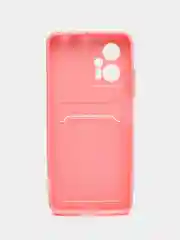Розовый чехол XIAOMI POCO X4 GT / REDMI NOTE 11T PRO  с отделением для пластиковой карты