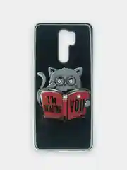 Тёмно-серый чехол Xiaomi Redmi 9, Сяоми Редми 9 силиконовый с рисунком