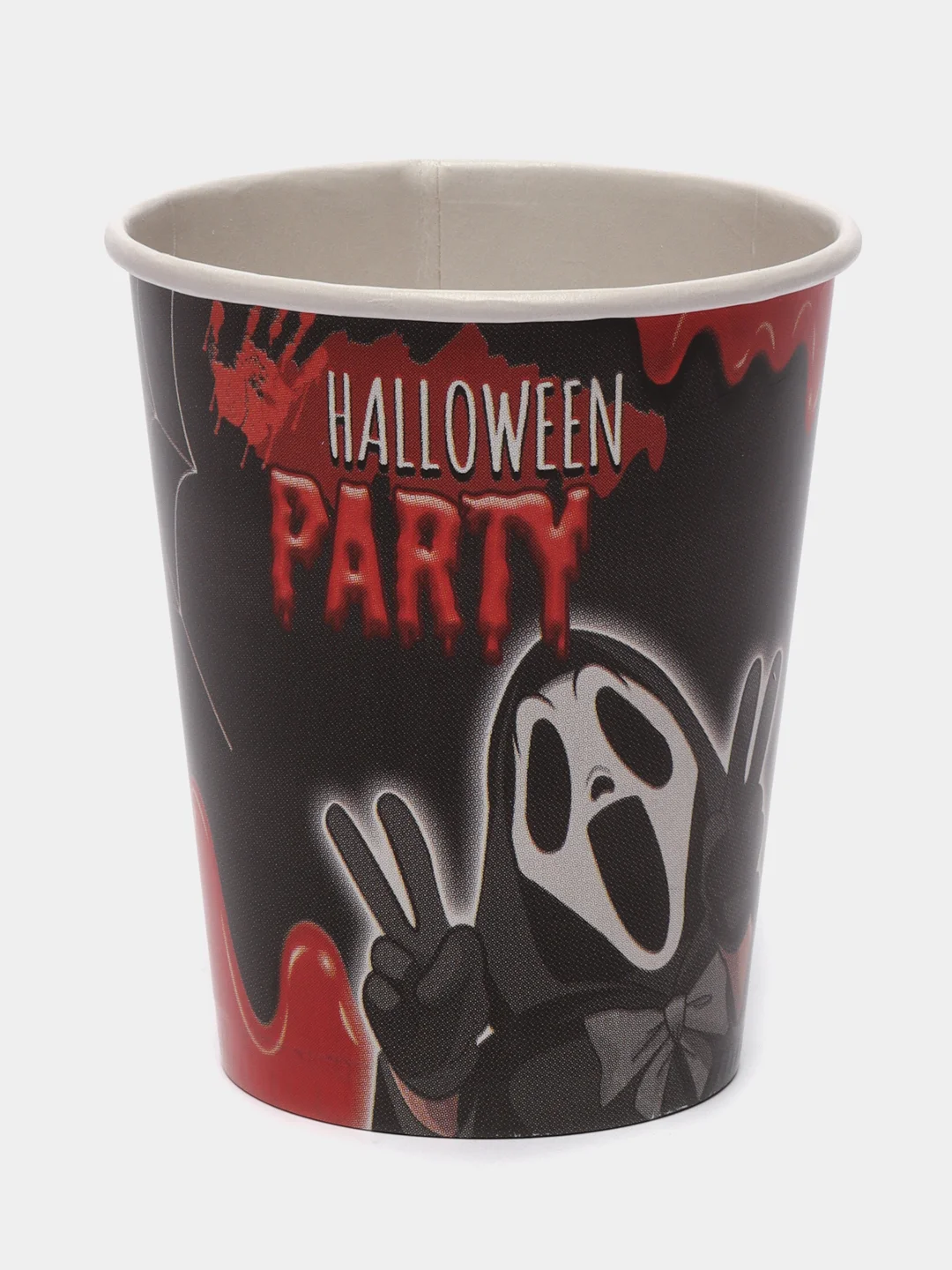 Красный стакан бумажный на хэллоуин Halloween party, 250 мл, 6 шт