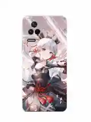 Бежевый меланж чехол с рисунком на Xiaomi Poco F4 (Сяоми Поко Ф4)