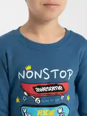 Синий меланж лонгслив, толстовка, для мальчика утепленный, 4-8 лет, 100% хлопок