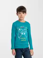 Тёмно-бирюзовый лонгслив, толстовка, для мальчика утепленный, 4-8 лет, 100% хлопок