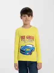 Желтый лонгслив, толстовка, для мальчика утепленный, 4-8 лет, 100% хлопок