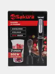 Красный блендерный набор Sakura SA-6248MR венчик, стакан